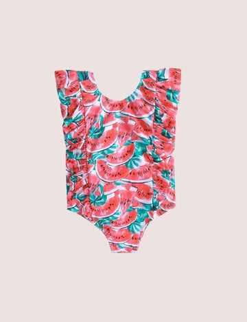 Full Printed Watermelon Swimsuit - Mini Taylor